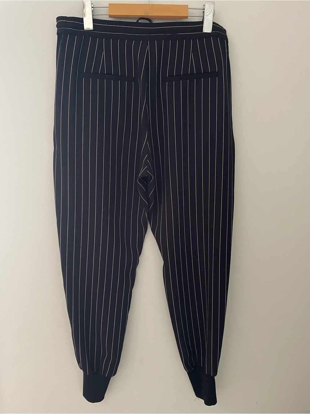 InWear Copenhagen Printed Jogger Style Pants in Black White Pinstripes Size 10 - Picture 5 of 10